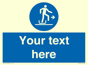 Custom Alighting from a toboggan to the right